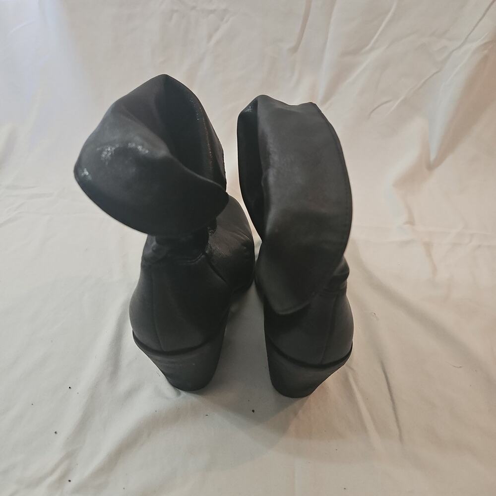 Size 10m black boots womens short heal lucky‎ jeans - Picture 4 of 8